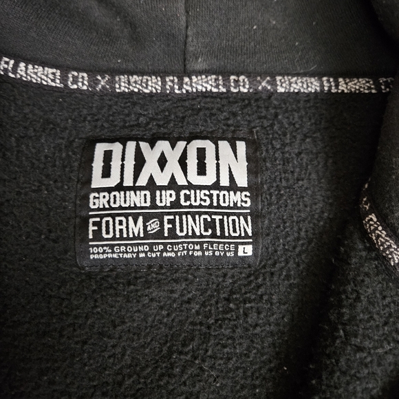 Dixxon Full Zip Hoodie Sweatshirt Men’s L Black Working Class Heroes Distressed - Picture 11 of 13